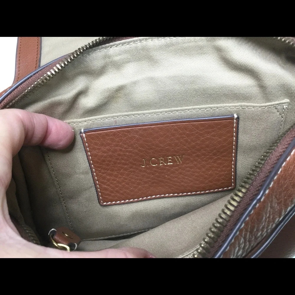 J. Crew Signet Flap Crossbody with Lock & Key